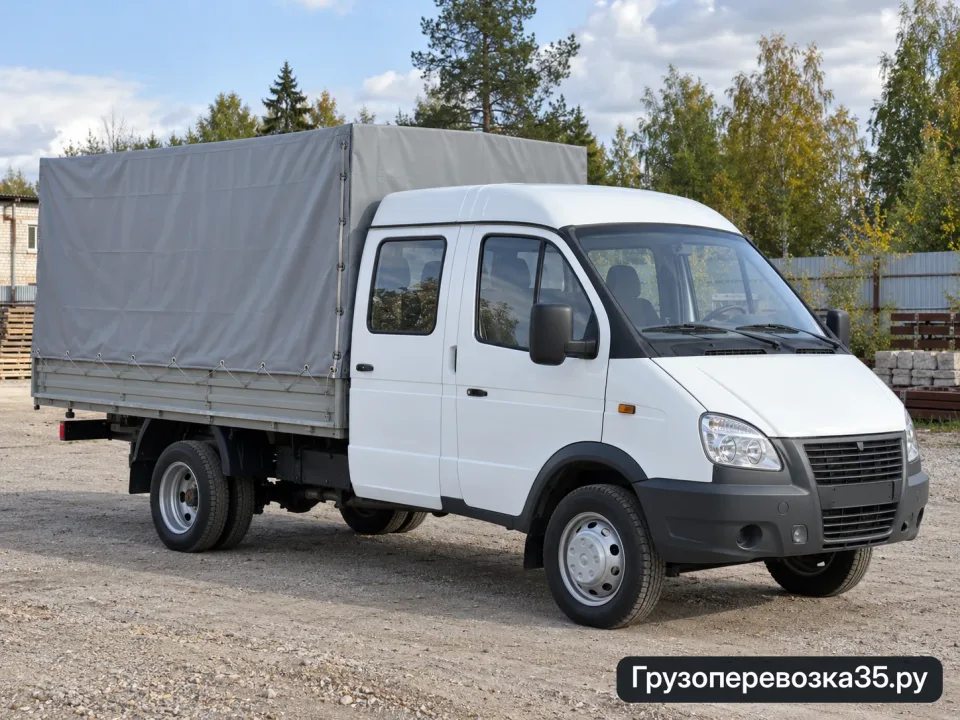 Газель Фермер 12 м³ · Тент — перевозчик Перевозчиков35, Вологда